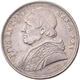 Italien: Kirchenstaat, Pius IX. 1846-1870: 5 Lire 1870, A XXV, Gigante 283, Pagani 550, Kratzer, Seh - 1861-1878 : Victor Emmanuel II.