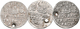 Kroatien: Republik Ragusa: Lot 3 Münzen: 3 Gröscher (Artiluk) 1628/1629/1632. Brustbild Des Hl. Blas - Croazia
