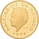 Monaco - Anlagegold: Rainier III. 1949-2005: 3000 Francs 1974, 25. Jähriges Regierungsjubiläum. Gad. - Altri & Non Classificati