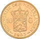 Niederlande - Anlagegold: Wilhelmina 1890-1948: 10 Gulden 1933, KM# 162, Friedberg 351. 6,72 G, 900/ - Gold- & Silbermünzen