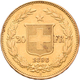 Schweiz - Anlagegold: 20 Franken 1896 B Helvetia. KM# 31.3, Friedberg 495. 6,45 G, 900/1000 Gold. Se - Altri & Non Classificati