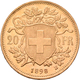 Schweiz - Anlagegold: 20 Franken 1898 B (Vreneli), KM# 35.1, Friedberg 499. 6,45 G, 900/1000 Gold. K - Altri & Non Classificati