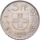 Schweiz: Eidgenossenschaft: 5 Franken 1922, HMZ 2-1199a, Sehr Schön+. - Altri & Non Classificati