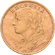 Schweiz - Anlagegold: Lot 4 Goldmünzen: 4 X 20 Franken 1935 LB (Vreneli). KM# 35.1, Friedberg 499. J - Sonstige & Ohne Zuordnung