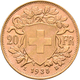 Schweiz - Anlagegold: Lot 4 Goldmünzen: 4 X 20 Franken 1935 LB (Vreneli). KM# 35.1, Friedberg 499. J - Altri & Non Classificati