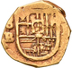 Spanien: Felipe II. 1556-1598: 1 Escudo O.J. / Schiffsgeld / Gold Cob Coin. Vermutlich Philipp II. O - Altri & Non Classificati