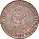 Tschechoslowakei: Lot 2 Münzen, Vatianten: 1) 10 Heller 1963 Mit Punkten, KM# 49.2, Novotny 62, Sehr - Cecoslovacchia