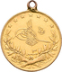 Türkei - Anlagegold: Muhammad V. 1909-1918 (AH 1327-1336): 100 Kurush AH 1327/3, Gold 917/1000, 7,26 - Türkei