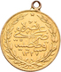 Türkei - Anlagegold: Muhammad V. 1909-1918 (AH 1327-1336): 100 Kurush AH 1327/3, Gold 917/1000, 7,26 - Turquia