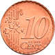 Deutschland: 10 Cents 2002 D; Fehlprägung/Materialverwechslung, Auf Kupfer-/Stahlronde Des 2 Centsst - Alemania