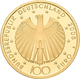 Deutschland - Anlagegold: 100 Euro 2005 Fußball WM 2006 In Deutschland (A - Berlin), In Originalkaps - Germania