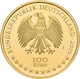 Deutschland - Anlagegold: 100 Euro 2010 Würzburger Residenz (J - Hamburg), In Originalkapsel Und Etu - Alemania