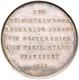 Altdeutschland Und RDR Bis 1800: Frankfurt: Silbermedaille 1849 Von C. Zollmann. Widmung D. Stadt DE - Other & Unclassified