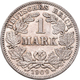 Umlaufmünzen 1 Pf. - 1 Mark: 1 Mark 1909 Komplette Serie A, D, E, G, J. Jaeger 17, Der Buchstabe J I - Taler Et Doppeltaler