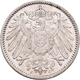 Umlaufmünzen 1 Pf. - 1 Mark: 1 Mark 1909 Komplette Serie A, D, E, G, J. Jaeger 17, Der Buchstabe J I - Taler Et Doppeltaler