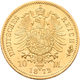 Preußen: Lot 2 Goldmünzen: Wilhelm I. 1861-1888: 10 Mark 1872 A + 1873 A, Jaeger 242. Jede Münze Wie - Monete D'oro