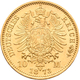 Preußen: Lot 2 Goldmünzen: Wilhelm I. 1861-1888: 10 Mark 1872 A + 1873 A, Jaeger 242. Jede Münze Wie - Monedas En Oro