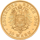 Preußen: Lot 2 Goldmünzen: Wilhelm I. 1861-1888: 2 X 10 Mark 1874 A, Jaeger 245. Jede Münze Wiegt 3, - Goldmünzen