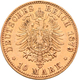 Preußen: Lot 2 Goldmünzen: Wilhelm I. 1861-1888: 2 X 10 Mark 1879 A, Jaeger 245. Jede Münze Wiegt 3, - Goldmünzen