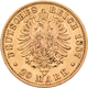 Preußen: Lot 3 Goldmünzen, Wilhelm I. 1861-1888: 3 X 20 Mark 1887 A, Jaeger 246. Jede Münze Wiegt 7, - Goldmünzen