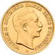 Preußen: Lot 2 Goldmünzen, Wilhelm II. 1888-1918: 2 X 10 Mark 1910 A, Jaeger 251. Jede Münze Wiegt 3 - Goldmünzen