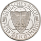 Weimarer Republik: 5 Reichsmark 1930 F, Rheinlandräumung, Jaeger 346. Berieben, Ex Polierte Platte. - Other & Unclassified