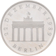 DDR: 20 Mark 1990, Brandenburger Tor, Jaeger 1635 S, In Kapsel, Polierte Platte. - Andere & Zonder Classificatie