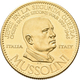 Medaillen Alle Welt: Italien: Benito Mussolini (1883-1945); Goldmedaille 1957 Der Banco Italo-Venezo - Non Classificati