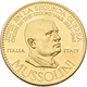 Medaillen Alle Welt: Italien: Benito Mussolini (1883-1945); Goldmedaille 1957 Der Banco Italo-Venezo - Ohne Zuordnung