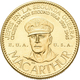 Medaillen Alle Welt: USA: Douglas Mac Arthur, US-General (1880-1964); Goldmedaille 1957 Der Banco It - Ohne Zuordnung