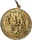 Medaillen - Religion: JUDAICA: Silbermedaille O. J., Vergoldet. Das Urteil Des Salomon/Bau Des Tempe - Unclassified