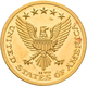 Medaillen: Lot 4 Stück: Medaille John F. Kennedy 3,08 G, Gestempelt 999,9; 3 Goldmünzen / Belegstück - Unclassified