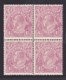 Australia 1927 King George V 4 1/2d Violet SMW P14 Block Of 4 MNH - Ungebraucht