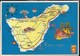ISOLE CANARIE - TENERIFE - VIAGGIATA 1918 - Carte Geografiche