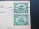 USA 1922 Nr. 255 MeF (senkrechtes Paar) AK Niagara Falls Ontario Stempel Rochester Nach Hof A / S - Lettres & Documents