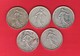 Lot 5 Pièces  5 Francs Argent Semeuse 1960/62/63/64 - Altri & Non Classificati