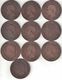 France Collection Of 10x 10 Centime Coins 1853-1865 All Listed & Different Mint BB Strasbourg - Other & Unclassified