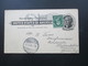 Delcampe - USA 1899 / 1900 3 GA Mit Zusatzfrankaturen Nach Hadersleben Schleswig Mit Ak Stempel! 1x Fahnenspempel Fort Wayne - Lettres & Documents