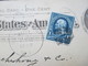 USA 1897 GA Mit Zusatzfrankatur Nach Norwegen Kristiana Gesendet Mit Ak Stempel. Schiffspost Via New York - Storia Postale