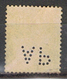 (1F 448) FRANCE // YVERT 124  TYPE MOUCHON  // PERFORE A P  // 1902 - Otros & Sin Clasificación