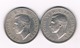 2 X ONE SHILLING 1949 GROOT  BRITANNIE /4078/ - I. 1 Shilling