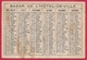 En L'état Petit Calendrier Publicitaire 1896 "BAZAR De L' HÔTEL-de-VILLE" Litho Minot * Pierrot Gendarme - Kleinformat : ...-1900