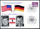 1 BERLIN 12/ B/ BESUCH DES USA-PRÄSIDENTEN KENNEDY 1963 (26.6.) SSt (US-Wappen) Je Auf 2 Verschiedenen Gedenkblättern. 2 - Andere & Zonder Classificatie