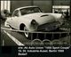 Berlin 1959 S/w.-Foto-Ak.: 10. DEUTSCHE INDUSTRIE-AUSSTELLUNG = Audi "1000 Sport-Coupé" , Bedarfs-Inl.-Kt. - AUTOMOBIL-H - Auto's