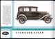 DEUTSCHES REICH 1931 Zweifarbiger Prospekt Mit Ford-Modellen 1930, Dabei "Standard Sedan", "Phaeton", "Roadster" U.a., I - Autos