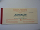 Biglietto  Passeggeri E Controllo Bagaglio "ALITALIA - OSAKA, TAIPEI, MANILA, HONG KONG, BANGKOK" 1967 - Mondo