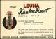 LEIPZIG C1/ Fahrt/ LEUNA/ DEUTSCHES IG.BENZIN/ Deutsche Gasolin AG 1935 (26.6.) AFS Auf Zweifarbiger Reklame-Kt.: LEUNA- - Chimica