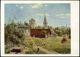 UdSSR 1956 BiP 40 Kop. Spasskiturm Grün: Orthodoxe Kirche U. Turm = Gemälde V. Polenow, Links  G E Z ä H N T ! (Moskau,  - Chiese E Cattedrali