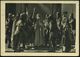 (13b) OBERAMMERGAU/ A/ PASSIONS-/ SPIELE.. 1950 (10.6.) MWSt = Kreuz U. Schweißtuch , Offiz. S/w.-Sonderkarte: PASSIONSS - Christendom