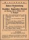 Stuttgart 1927 (18.10.) 3 Pf. PFS Auf  Einladungskt.: Jahres-Versammlung Deutscher Hugenotten-Vereins (m. Programm) Fern - Cristianesimo